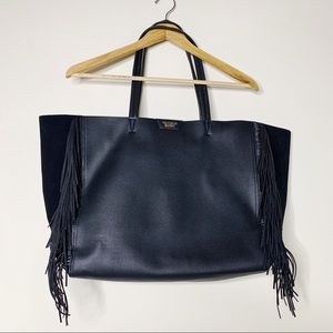 VICTORIA’S SECRET fringe faux leather large tote